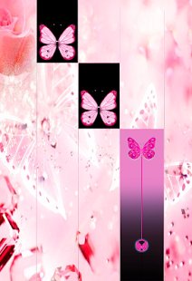 Скриншот Розовая бабочка Фортепианная плитка 2018