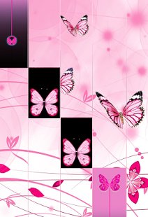 Скриншот Розовая бабочка Фортепианная плитка 2018