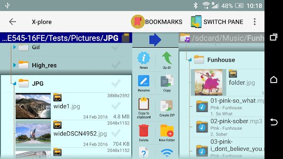 Скриншот X-plore File Manager